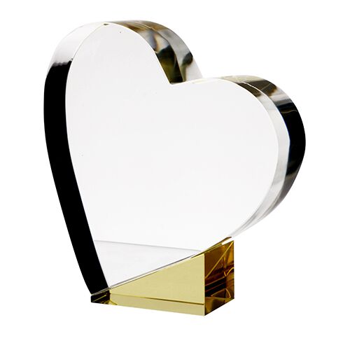 GLASHJERTE-C055 | HØJDE 17,5CM | TYKKELSE 4,5CM 1 Glas hjerte - C055