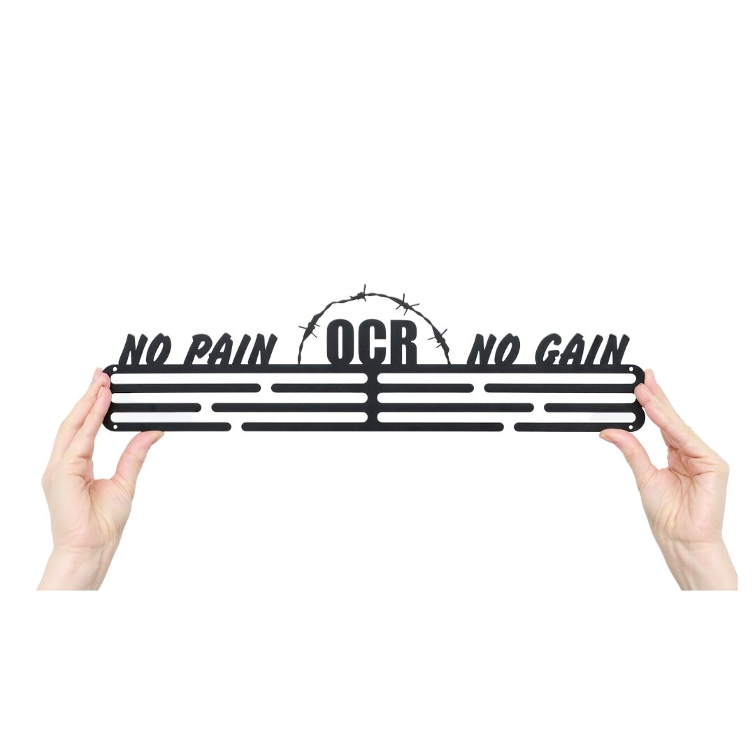 Medalje ophæng - OCR - No pain No gain (Sort) 1 No pain no gain medalje ophæng sort